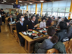 鹿児島漁協「江口蓬莱館」での昼食