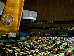 国連総会でのIYC開会セッション（写真提供：国連）